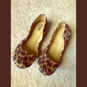 Leopard flats - size 7 - from Target- Mossimo